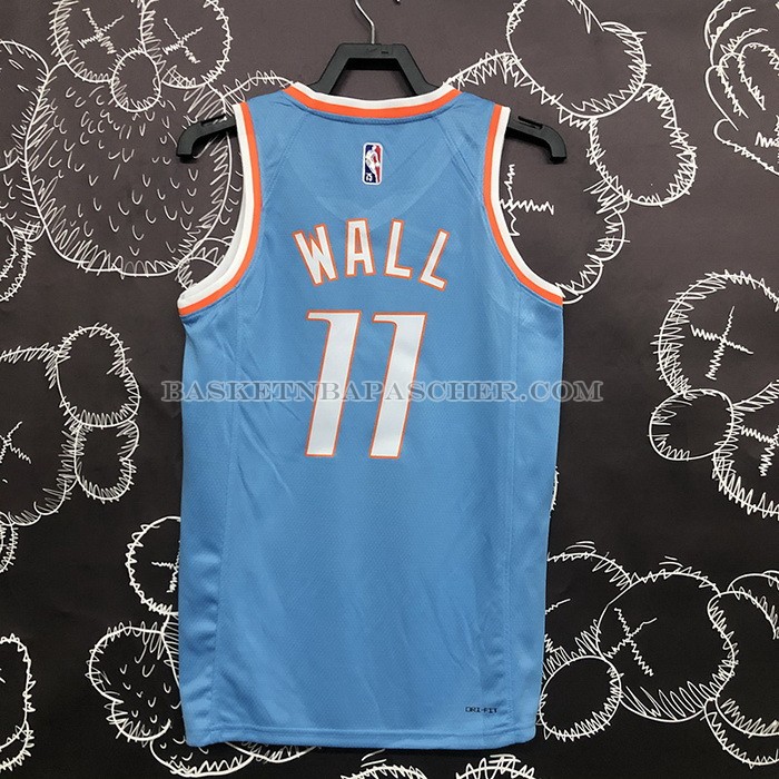 Maillot Los Angeles Clippers John Wall NO 11 Ville 2021-22 Bleu